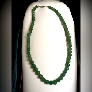 Bohemian Natural Green Aventurine Beaded Necklace